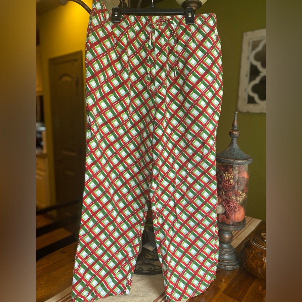 EUC Hallmark Channel Plaid Lounge Pants